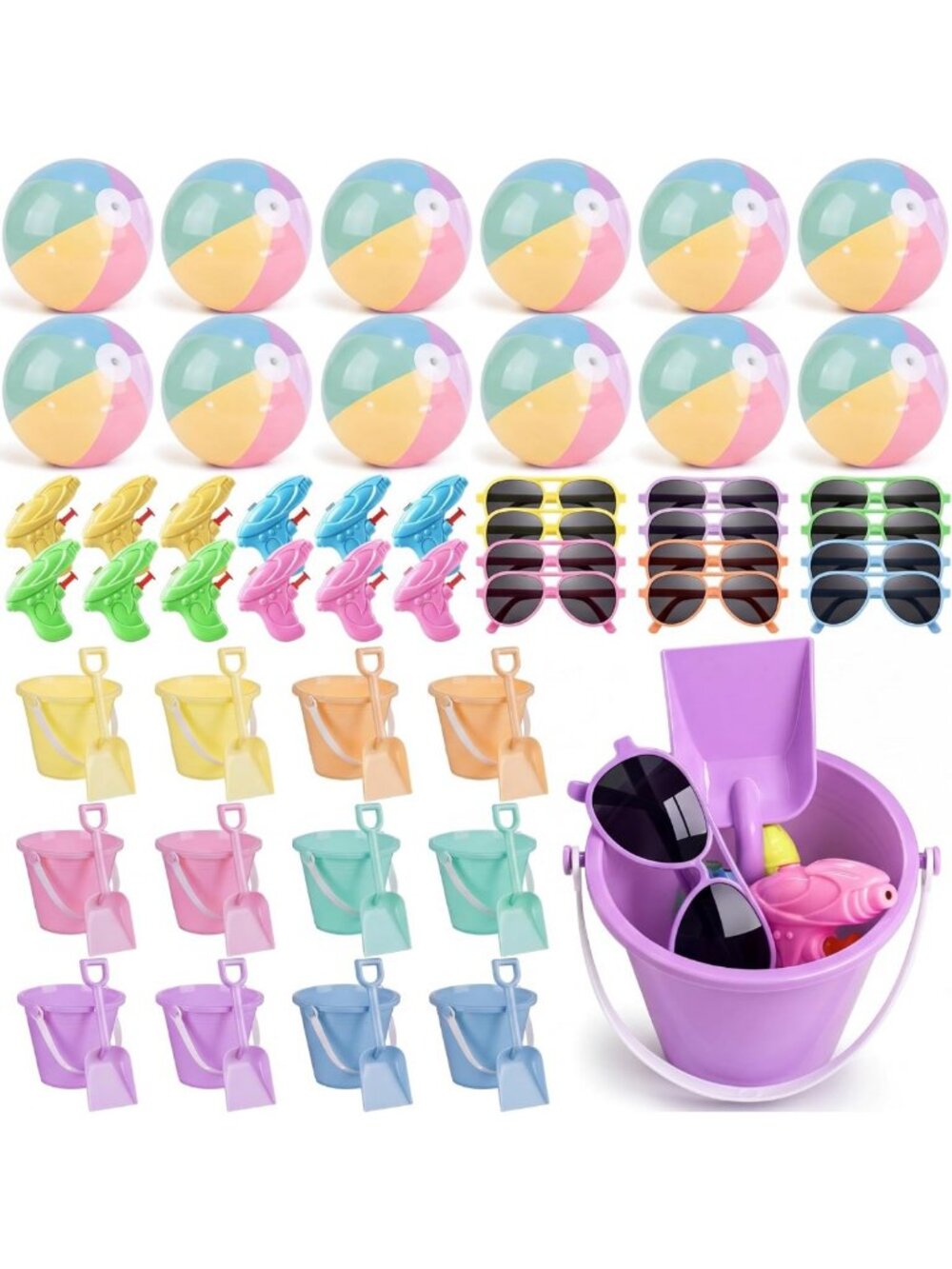 60 Pcs Beach Pool Party Favors for Kids - Fun Summer Activities & Gifts